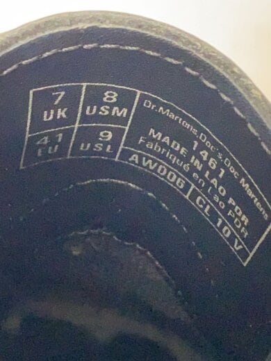 商品画像：シューズ/UK7/BLK/レザー/1461 5