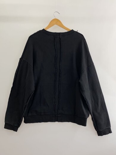商品画像：ヘビーウェイトダメージクルーネックスウェット/L/コットン/BLK/opa220698 2