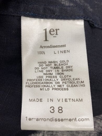 商品画像：長袖シャツ/38/リネン/NVY/B1022AFT012 4