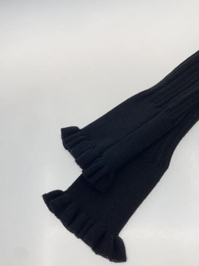 商品画像：リブニットトップス/ニット・セーター(薄手)/--/ウール/BLK/101-25 4