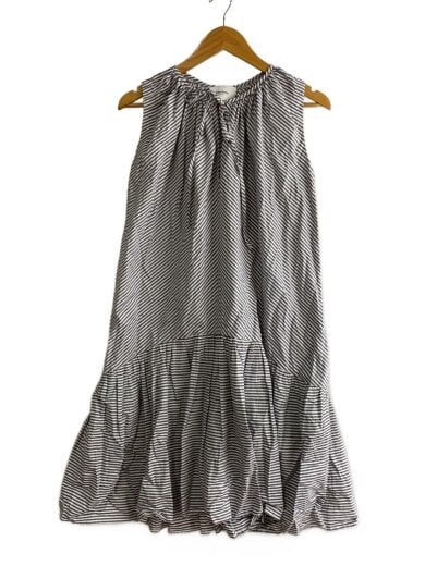 商品画像：ノースリーブワンピース/--/コットン/NVY/ストライプ/195N04ST 1