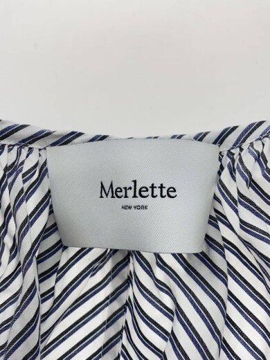 商品画像：ノースリーブワンピース/--/コットン/NVY/ストライプ/195N04ST 3