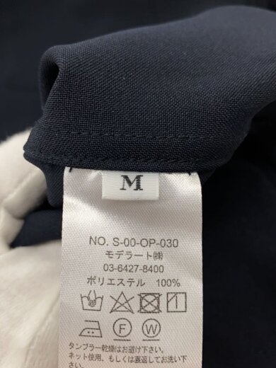 商品画像：シャツワンピース/S/ポリエステル/BLK/無地/S-00-OP-030 4