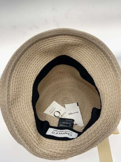 商品画像：Chapeau d O/ストローハット/57.5cm/タグ付き/シルク/BEG/レディース/816-360005// 4