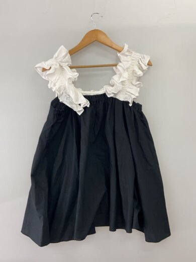 商品画像：フリルAライントップス/ノースリーブカットソー/--/コットン/BLK/無地// 2