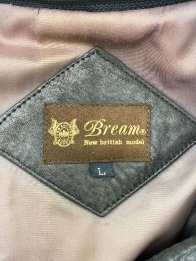 商品画像：BREAM/レザージャケット・ブルゾン/L/羊革/BRW/無地 3