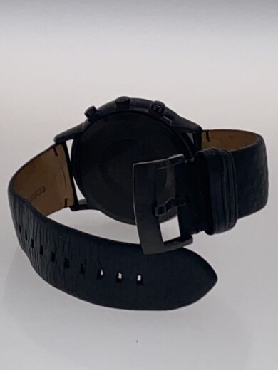 商品画像：クォーツ腕時計/アナログ/レザー/BLK/AR-2461 4