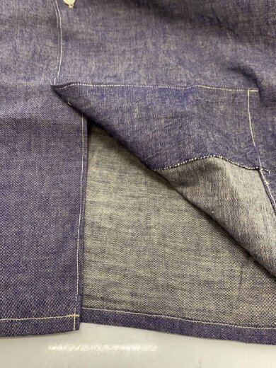 商品画像：パープル ダンガリーシャツ/長袖シャツ/3/コットン/IDG/Q03-02005 7