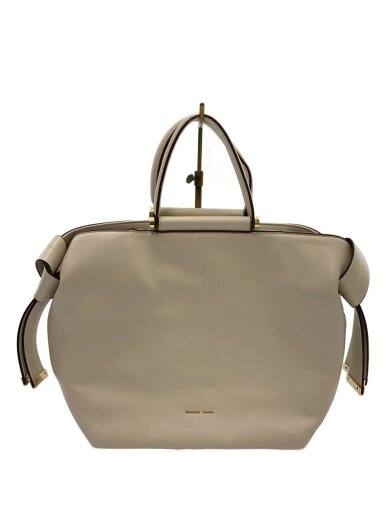 商品画像：ハンドバッグ/レザー/BEG/無地 1