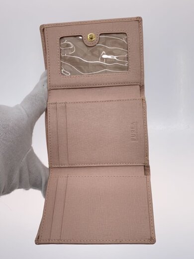 商品画像：3つ折り財布/レザー/PNK/無地/レディース 4