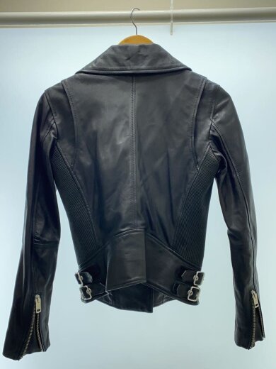 商品画像：レザージャケット・ブルゾン/XS/羊革/BLK/ダブル/timeless 2