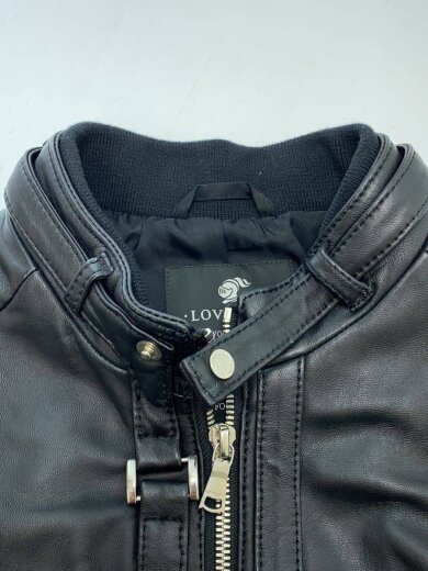 商品画像：レザージャケット・ブルゾン/34/羊革/BLK/無地/62F20-600-09 7