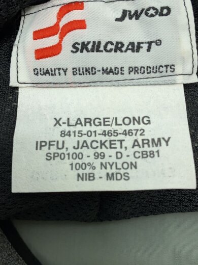 商品画像：ミリタリージャケット/XL/ナイロン/GRY/8415-01-465-4672 4