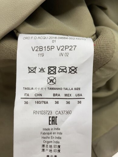 商品画像：レザージャケット・ブルゾン/36/レザー/KHK/V2B15P 4