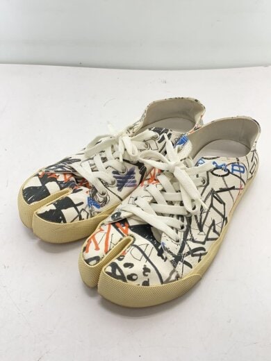商品画像：ローカットスニーカー/42/WHT/キャンバス/ペイント/足袋// 2