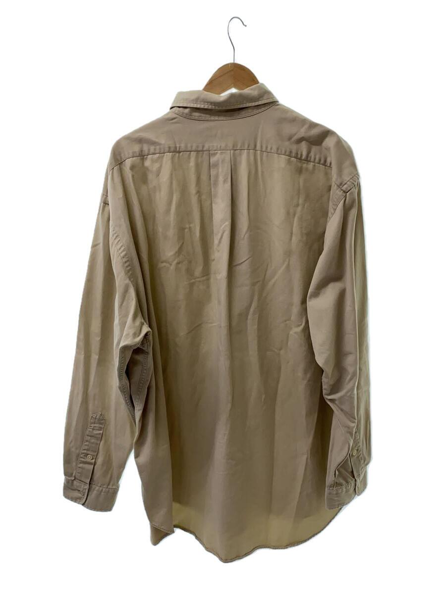 Ralph Lauren BLAIRE long sleeve button down shirt, men's size L cotton Khaki type Vintage Second Hand