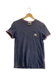 Tシャツ/S/コットン/NVY/無地/101-092-80183-00