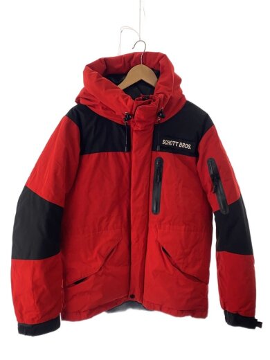 画像：Schottダウンジャケット/M/ポリエステル/RED/無地/31820111