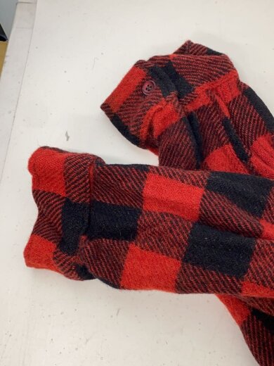 商品画像：長袖シャツ/--/ウール/RED/チェック/40s 4