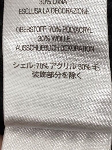 商品画像：ニット・セーター(厚手)/L/アクリル/BLK 4