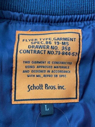 商品画像：フライトジャケット/L/ナイロン/NVY/3172017 3