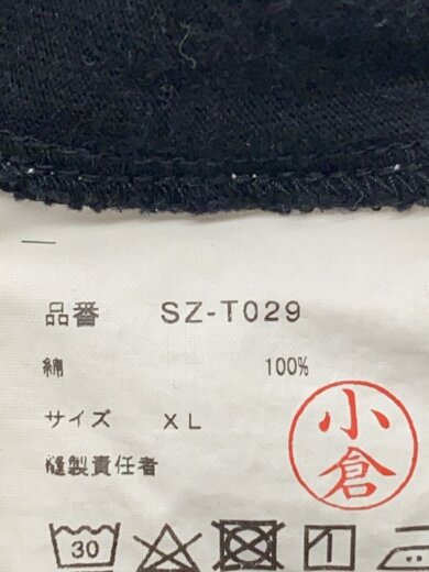 商品画像：Tシャツ/XL/コットン/BLK/SZ-T029 4