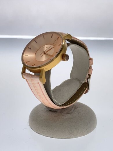 商品画像：クォーツ腕時計/アナログ/レザー/PNK/PNK/SS 2