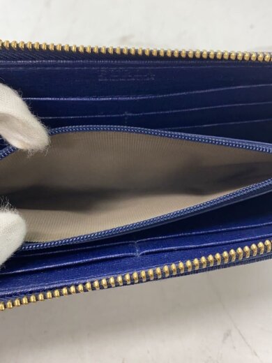 商品画像：長財布/レザー/NVY/無地/レディース 5