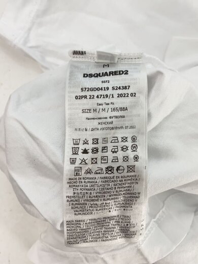 商品画像：Tシャツ/M/コットン/WHT 5