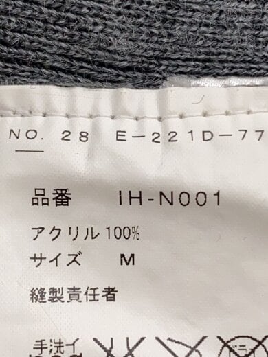 商品画像：ニット・セーター(厚手)/M/アクリル/GRY/IH-001// 4