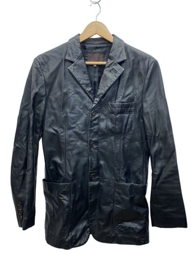 商品画像：テーラードジャケット/2/牛革/BLK 1