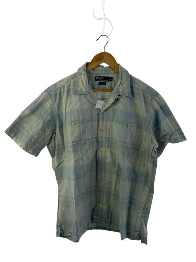 商品画像：半袖シャツ/L/コットン/BLU/チェック 1