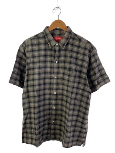 商品画像：半袖シャツ/L/コットン/GRY/チェック/22ss Plaid S/S Shirt 1