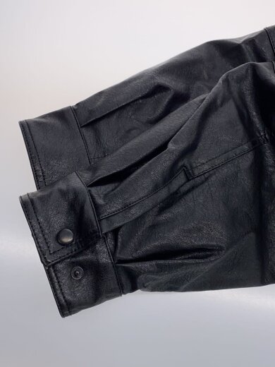 商品画像：レザージャケット・ブルゾン/L/フェイクレザー/BLK/1053248900598 4