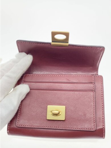 商品画像：2つ折り財布/レザー/PNK/レディース 4