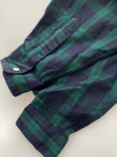 商品画像：長袖シャツ/L/ウール/GRN/チェック 5