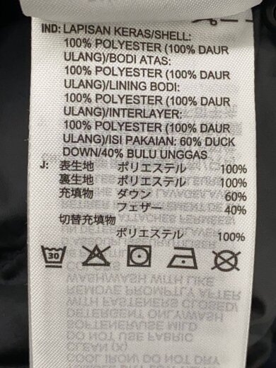 商品画像：ダウンジャケット/XL/ポリエステル/BLK/IW3442 4