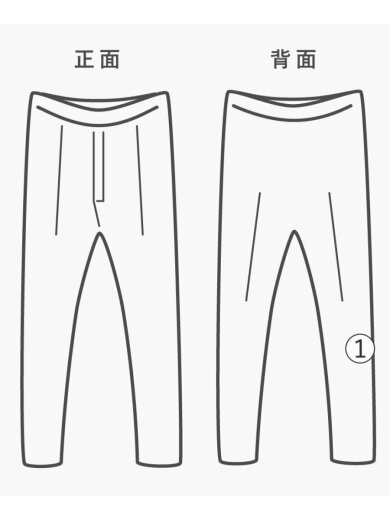 商品画像：ストレートパンツ/L/ナイロン/BLK/無地/MIV02228 7