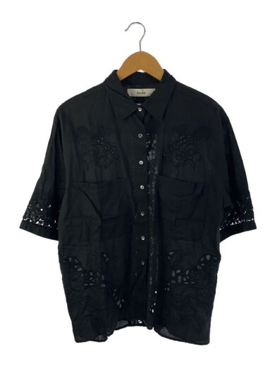 商品画像：半袖ブラウス/FREE/コットン/BLK/62410402// 1