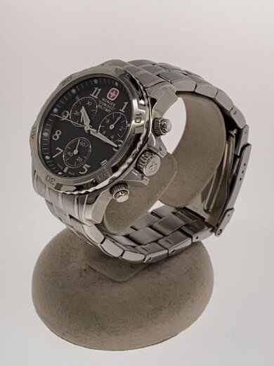 商品画像：クォーツ腕時計/アナログ/ステンレス/BLK 2