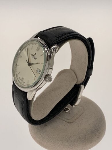 商品画像：腕時計/アナログ/レザー/WHT/BLK/210G 2