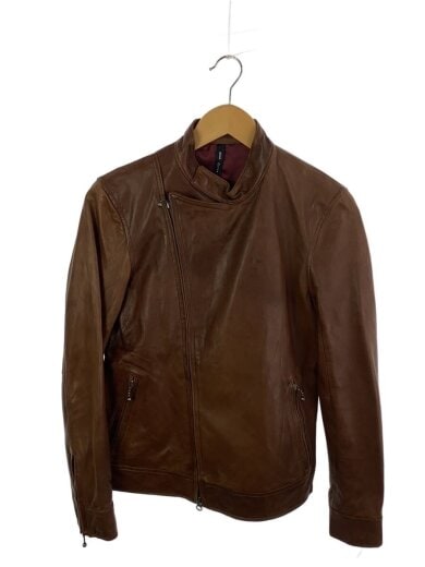 商品画像：シングルライダースジャケット/1/羊革/BRW 1