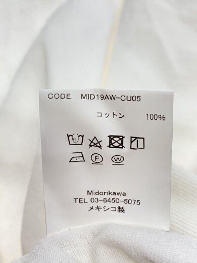 商品画像：長袖Tシャツ/M/コットン/WHT/MID19AW-CU05 5