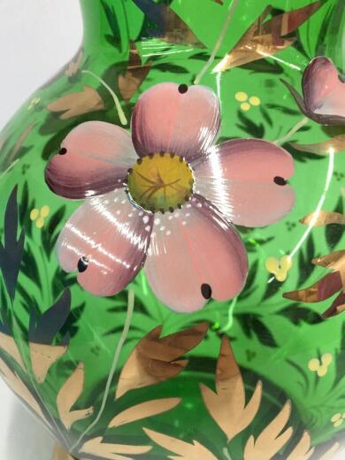 画像：その他ブランド壷・花瓶/bohemian glass/ボヘミアンカリグラス/緑5