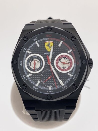 商品画像：腕時計/アナログ/ラバー/BLK/BLK 1