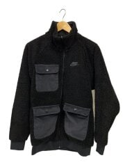 フリースジャケット/S/ポリエステル/黒/DZ4713-010/ナイキ