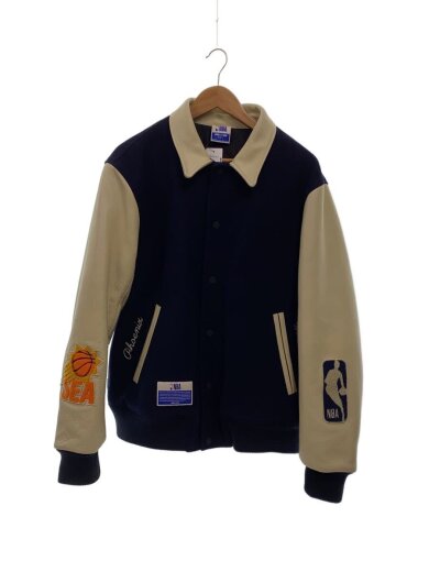 商品画像：スタジャン/L/ウール/ネイビー/WDS-C-NBA-23-Q2-01 1