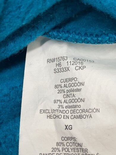 商品画像：HOODED SEWATSHIRT/パーカー/XL/コットン/BLU 4