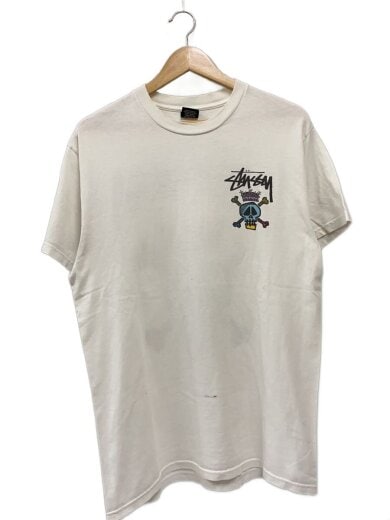 商品画像：Tシャツ/M/コットン/ホワイト/ステューシー// 1