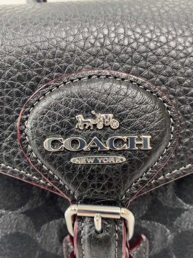 画像：COACHショルダーバッグ/--/ブラック/総柄/CP106/コーチ5